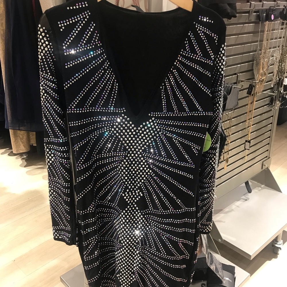 Sparkly black dress